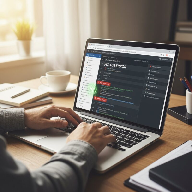 Bàn tay đang sửa link gãy trên laptop