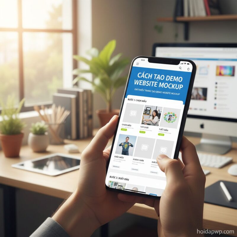 Điện thoại thông minh hiển thị website