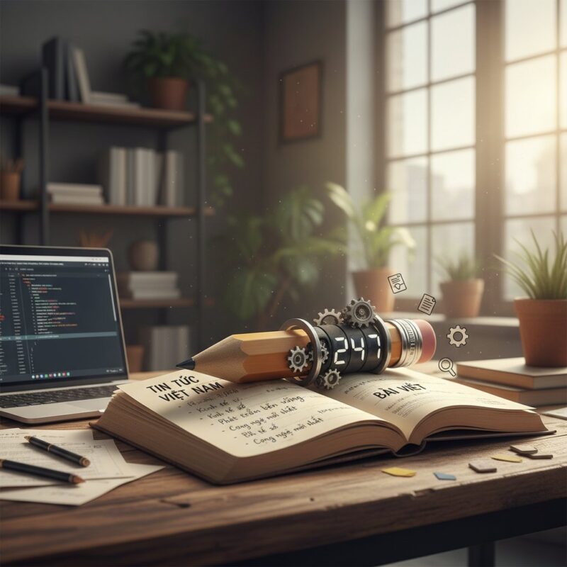 Cây bút chì đếm bài viết (trong mục tin tức Việt Nam)