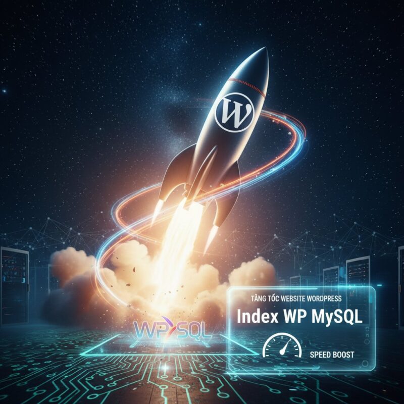 Tên lửa WordPress phóng lên (biểu tượng tốc độ)