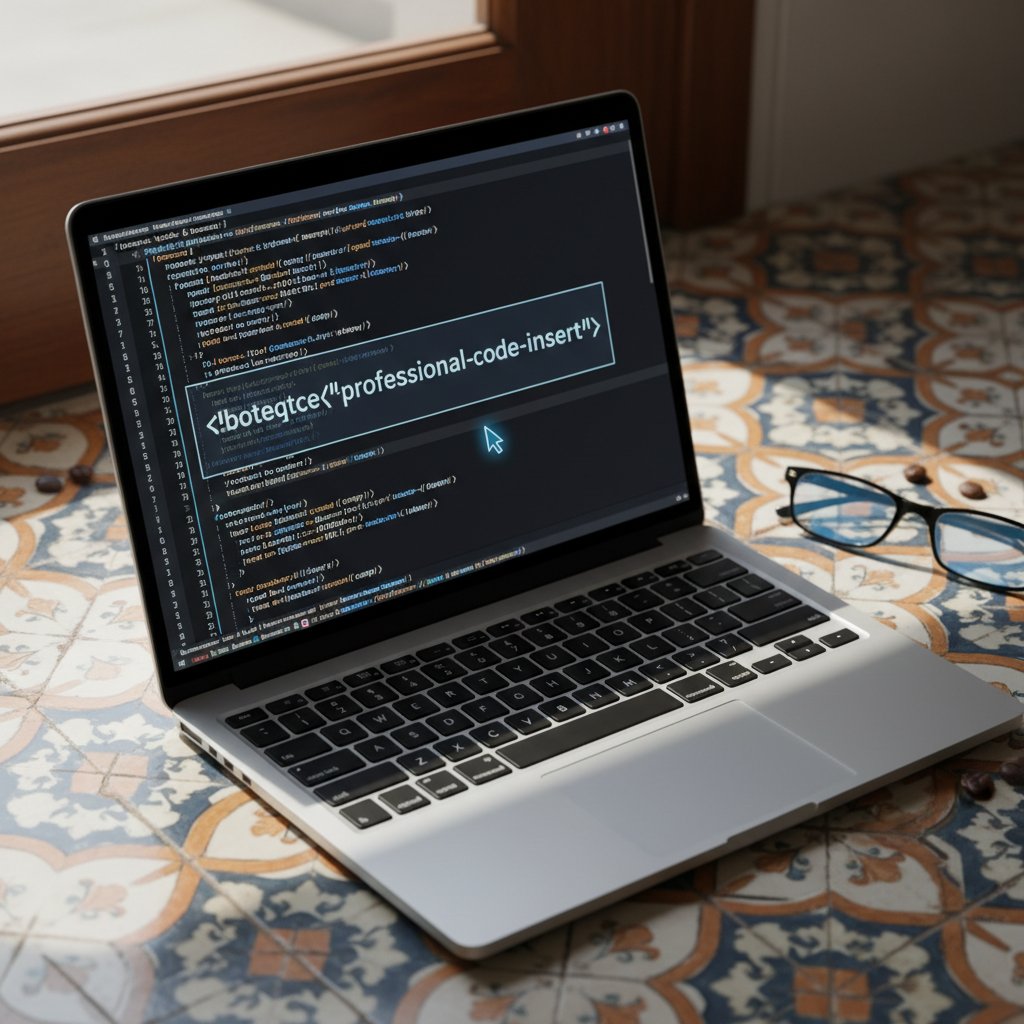 Code trên nền gạch bông