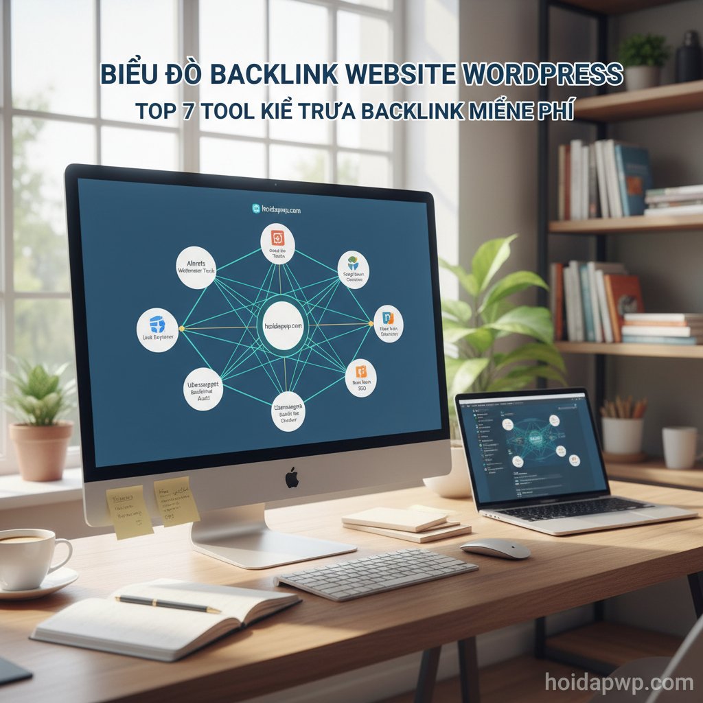 Biểu đồ backlink website WordPress