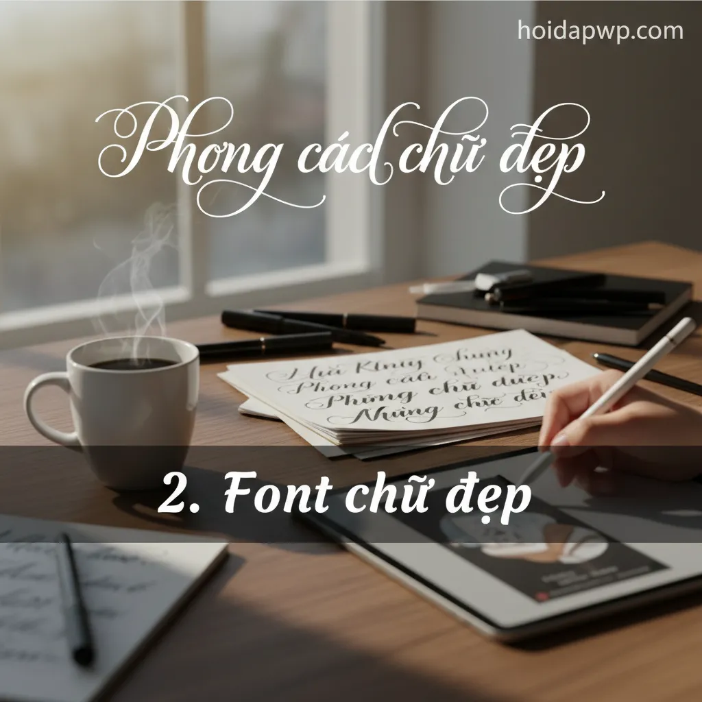 2. Font chữ đẹp