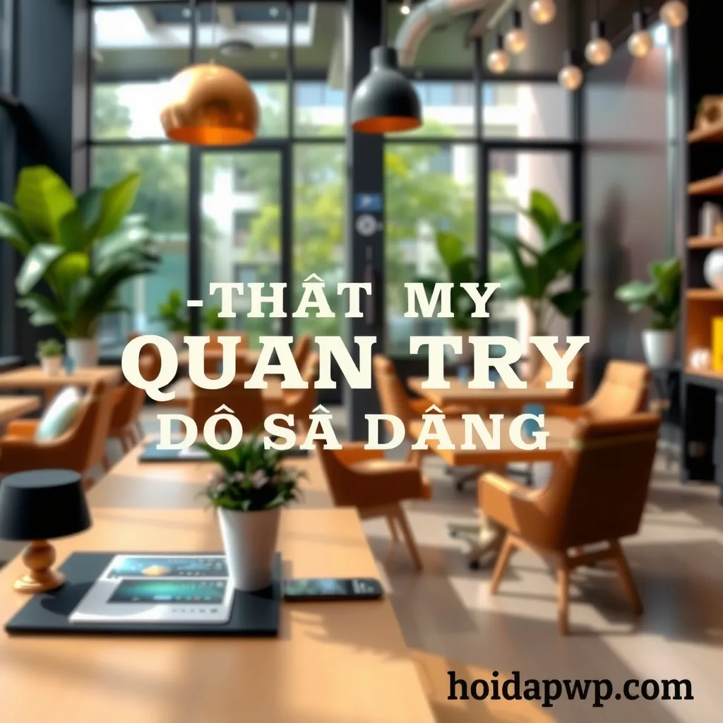 Giao diện quản trị dễ dàng